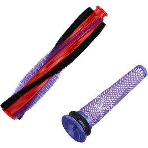 Memkey - Vacuum cleaner roller brush for Dyson V6/DC59/DC62/SV03, replacement set (1 brush roll 185 mm and 1 Hepa filter)