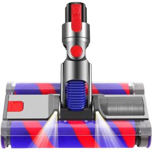 Tlily - Vacuum Head Replacement for Dyson V7 V8 V10 V11 V15 Series Motor Head, Soft Roller Cleaner Head, Double Roller Brush
