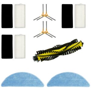Tlily - Vacuum Sweeping Main Brush Side Brush Mop Cloth Sponge Filter Set for Neatsvor X500 Removable Household Appliances Parts