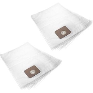vhbw 10 microfleece Dust Bags compatible with Nilfisk Multi 30 T VSC INOX Vacuum Cleaner, White