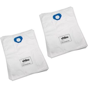 10 microfleece Dust Bags Replacement for bvc 13060 for Vacuum Cleaner, 63cm x 49cm, White - Vhbw