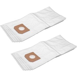 vhbw 10 microfleece Dust Bags Replacement for Flex 329.630 for Vacuum Cleaner, White
