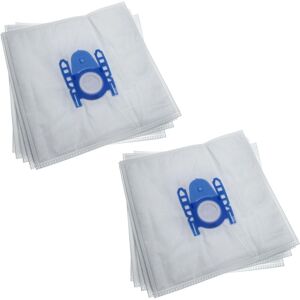 10 microfleece Dust Bags Replacement for Kärcher 6.414-824.0, 6.414824.0, 6414-8240, 64148240 for Vacuum Cleaner - Typ f/j, 30cm x 30cm, White - Vhbw
