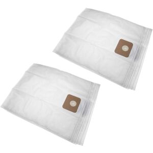 10 microfleece Dust Bags Replacement for Nilfisk 107417195 for Vacuum Cleaner, 54,15cm x 49.5cm, White - Vhbw