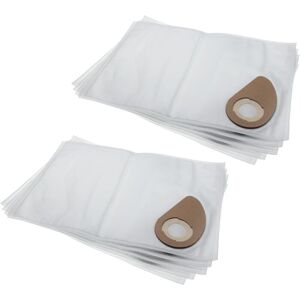 10 microfleece Dust Bags Replacement for Nilfisk 81943048 for Vacuum Cleaner, 48,85cm x 33.4cm, White - Vhbw
