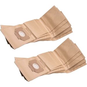 10 Paper Dust Bags compatible with Festool SRH-45E, srm 70 Vacuum Cleaner, brown - Vhbw