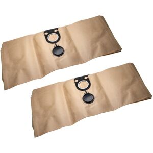10 Paper Dust Bags compatible with Metabo asa 1200, asa 1202, asa 32 l Vacuum Cleaner, 76.3cm x 30.1cm, brown - Vhbw