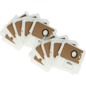 10x Dust Bag compatible with Proscenic M8 Pro, M7 Max, M7 Pro Robot Vacuum Cleaner - Dust Storage Bag for the Suction Unit - Vhbw