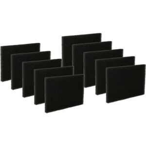 10x Motor Protection Foam Filter compatible with Vacuum Cleaner, Robot Vacuum Cleaner, Multi-Purpose Vacuum Cleaner Replacement for AEF03 - Vhbw