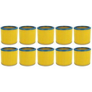 Vhbw - 10x Replacement Filter compatible with Aqua Vac 650, 6309 p, 6400 f, 6200 p Bulldog, 630, 6201 a, 63007 Vacuum Cleaner - Cartridge Filter