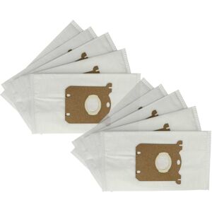 vhbw 10x Vacuum Cleaner Bag compatible with AEG Oxy3System AOS9352, AOS9330, AOS9310 Vacuum Cleaner, Microfleece, 29 cm x 16 cm, White