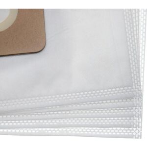 10x Vacuum Cleaner Bag compatible with Hoover CP70CP20011, CP70CP11001, CP70CP25011 Vacuum Cleaner, Microfleece, 23.7 cm x 26.8 cm, White - Vhbw