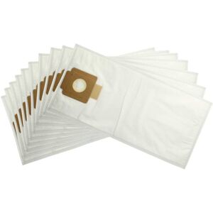 10x Vacuum Cleaner Bag compatible with Kärcher t 15/1 Professional + esb 28 Vacuum Cleaner, Microfleece, 7 l, type t, 55 cm x 24.7 cm, White - Vhbw