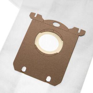 10x Vacuum Cleaner Bag compatible with Philips City Line fc 8400 - 8499, hr 8368 - 8399 Vacuum Cleaner - Microfleece, 28.6 cm x 17 cm, White - Vhbw