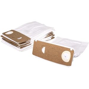10x Vacuum Cleaner Bag Replacement for Swirl V64 for Vacuum Cleaner - Microfleece, 31 cm x 22 cm, White - Vhbw