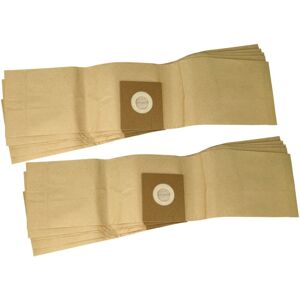 10x Vacuum Cleaner Bag Replacement for Taski 7524191 for Vacuum Cleaner, filter paper, 63 cm x 15 cm, Brown - Vhbw