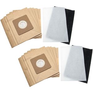 12-Part Filter + Paper Bag Set Replacement for Rowenta ZR003901, ZR0041, 900 25 69-89/6, ZR0039 for Vacuum Cleaner - Vhbw