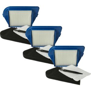 12-Part Filter/Brush Set compatible with Moulinex mo 4586014 Q0, mo 4549014 Q0 Vacuum Cleaner - Vhbw