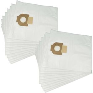 vhbw 20 microfleece Dust Bags compatible with Nilfisk Alto Attix 30, Attix 30-01, Attix 30-01 PC, Attix 30-11 PC Vacuum Cleaner, White