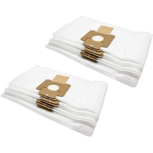 20 microfleece Dust Bags compatible with Nilfisk ewd 300 s Vacuum Cleaner, White - Vhbw