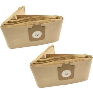Vhbw - 20 Paper Dust Bags compatible with Electrolux p 9000 Classic, Panter, Panther, Pro z 951, Terrier Vacuum Cleaner, sand-coloured