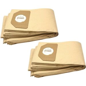 20 Paper Dust Bags compatible with Hoover Trolley Vacuum Cleaner, brown - Vhbw