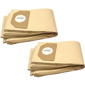 vhbw 20 Paper Dust Bags compatible with Parkside (Lidl) PNTS 30/7 E, PNTS 30/8 E, PNTS 35/5, PNZS 38 Vacuum Cleaner, brown