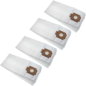 20x Vacuum Cleaner Bag compatible with Kärcher t 17/1, t 17/1 ecoefficiency Vacuum Cleaner - Microfleece, 49.8 cm x 22.1 cm, White - Vhbw
