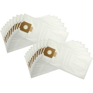 20x Vacuum Cleaner Bag compatible with Kärcher t 15/1 Professional + esb 28 Vacuum Cleaner, Microfleece, 7 l, type t, 55 cm x 24.7 cm, White - Vhbw
