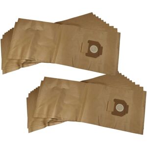20x Vacuum Cleaner Bag compatible with Nilfisk Attix 791-2M/B1, 40-0M pc Type 22 Vacuum Cleaner, paper, 94 cm x 35 cm, Brown - Vhbw