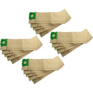 VHBW 20x Vacuum Cleaner Bag compatible with Sebo Airbelt K1 Hunter, K1 Komfort, K1 Lemon, K1 Onyx, K3 Vacuum Cleaner, paper, 41.1 cm x 13.2 cm, Brown