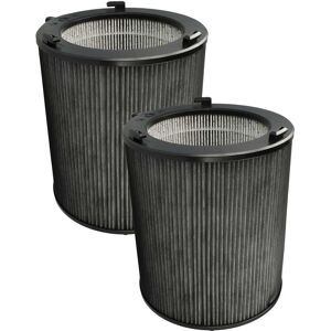2x Air Filter compatible with Ideal Air Purifier - Combi Filter Pre Filter + hepa + Activated Carbon - Vhbw