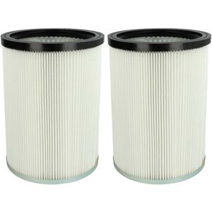 2x Cartridge Filter compatible with Kärcher nt 50/2 Me Classic br 127V, nt 50/2 Me Classic ar Vacuum Cleaner - White - Vhbw