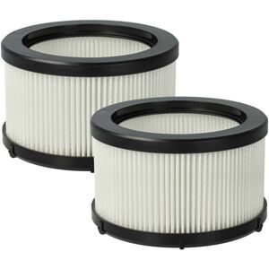 vhbw 2x Filter compatible with Rowenta X-Force Flex 9.60 RH2078WO, RH2079WO, RH20C0WO, RH20C2WO Vacuum Cleaner - motor HEPA filter Black White