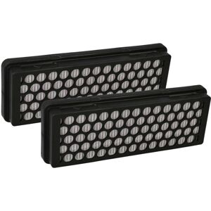 2x Filter compatible with Samsung VCC6170V3R/XEN, VCC6170V31/BOL, VC24FHNJGWQ/EV Vacuum Cleaner - HEPA/flat-fold filter Black White - Vhbw