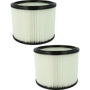 2x Filter Element compatible with Milwaukee s 250 ecp Wet/Dry Vacuum Cleaner - Vhbw