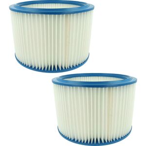 vhbw 2x Filter Element compatible with Nilfisk / Alto Attix 763-2M ED, 961-01, 761-2M, 7xx, 9 Wet/Dry Vacuum Cleaner