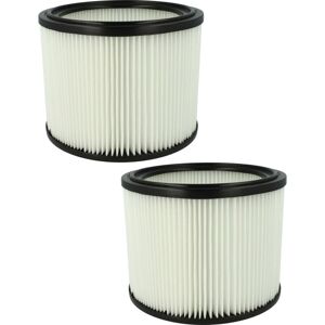 2x Filter Element compatible with Protool Festool VCP700E-M Wet/Dry Vacuum Cleaner - Vhbw
