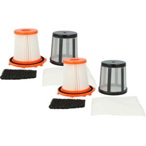vhbw 2x Filter Replacement for AEG/Electrolux 4071387353 for Vacuum Cleaner - HEPA filter, motor filter, micro-filter Orange Black White