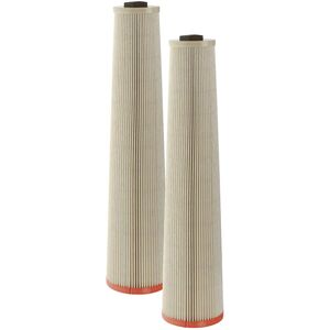 Vhbw - 2x Filter Replacement for Dustcontrol 42024 for Vacuum Cleaner - hepa filter Orange White