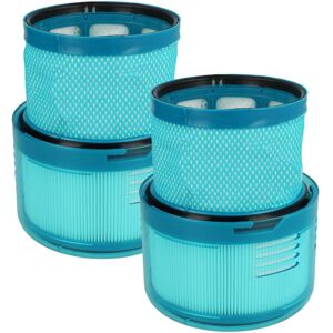 vhbw 2x Filter Replacement for Dyson 972352-01 for Vacuum Cleaner - Exhaust Filter White, Turquoise