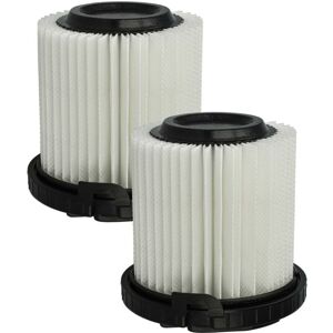 2x Fine Filter compatible with Kärcher 1.349-400.0 Vacuum Cleaner - Air Filter White - Vhbw