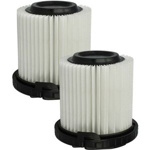 2x Fine Filter compatible with Kärcher vc 5 Premium yellow Vacuum Cleaner - Air Filter White - Vhbw