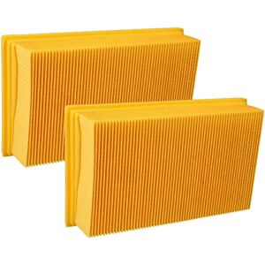 2x Flat-Fold Filter Replacement for Bosch 607432033 for Vacuum Cleaner, Wet/Dry Vacuum Cleaner - Pleated Filter Element - Vhbw