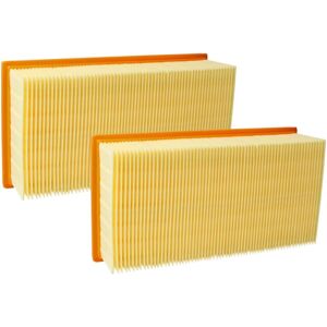 2x Flat-Fold Filter Replacement for Würth 0702400195 for Vacuum Cleaner - Pleated Filter Element - Vhbw