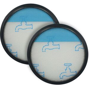 Vhbw - 2x Micro Hygiene Filter compatible with Tefal TW3753EA, TW3786RA, TW3786HA, TW3798EA, TW3927EA Vacuum Cleaner - Air Filter Black White