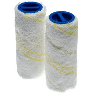 Vhbw - 2x Microfibre Brush Roller Set compatible with Kärcher fc 7 Signature Line Hard Floor Cleaner - Twin Pack