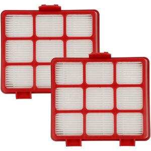 vhbw 2x Filter Replacement for Beko 9178015345 for Vacuum Cleaner - Exhaust Filter Red Black White