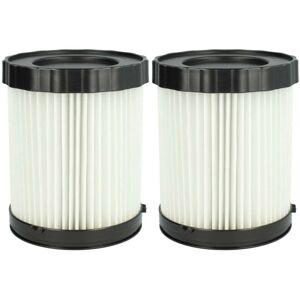 2x Replacement Filter compatible with Bosch 0 601 9C6 302, 3 601 JC6 300, 0 601 9C6 300 Vacuum Cleaner - Cartridge Filter, paper / plastic - Vhbw