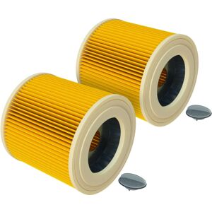 VHBW 2x Cartridge Filter compatible with Kärcher a 2014 CarVac, a 2054 me, a 2064 pt, a 2074 pt, a 2105, a 2120 me, a 2224, a 2231 pt, a 2254 me a 2500